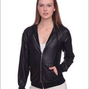 AMERICAN APPAREL unisex leather jacket
